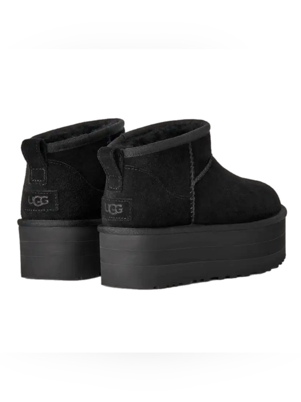 Ugg Classic Ultra Mini Platform Black New In Box Size 7 - Picture 3 of 10